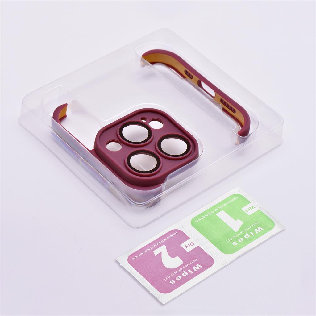 Apple iPhone 13 Pro Max Mini Bumpers tok kameravédelemmel (Cseresznye)