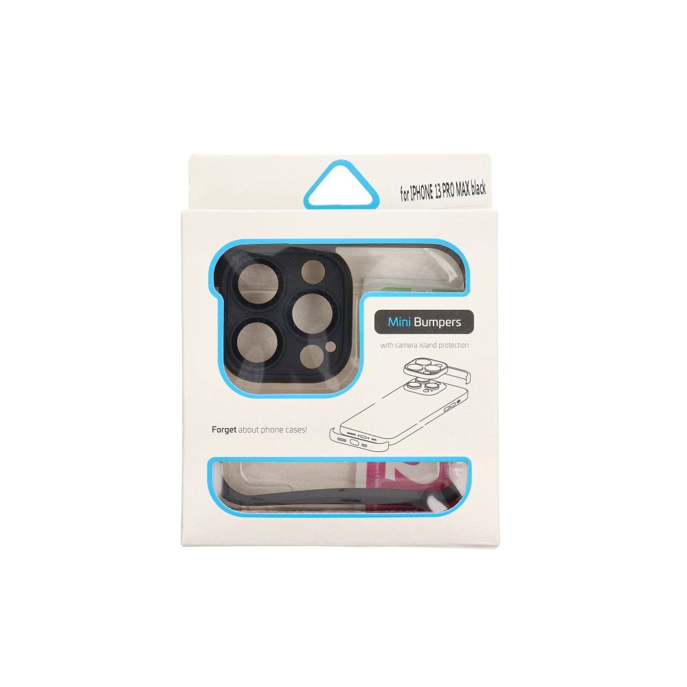 Apple iPhone 13 Pro Max Mini Bumpers tok kameravédelemmel (Fekete)