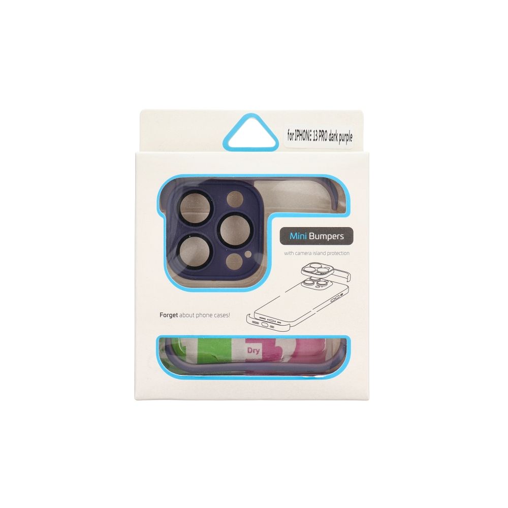 Apple iPhone 13 Pro Mini Bumpers tok kameravédelemmel (Sötétlila)