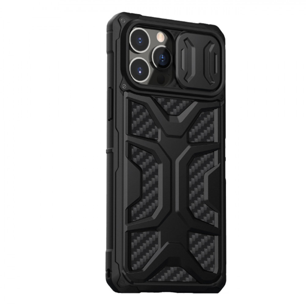 Apple iPhone 13 Pro Nillkin Adventurer strapabíró hátlap tok (Fekete)