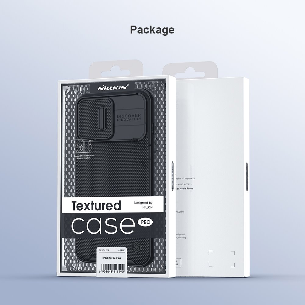 Apple iPhone 13 Pro Nillkin textured pro magsafe hátlap tok (Fekete)
