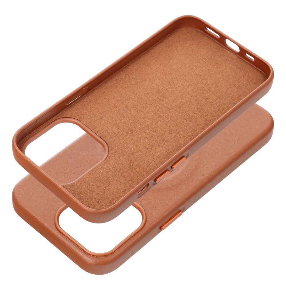 Apple iPhone 13 Pro Roar Leather magsafe hátlap tok (Barna)