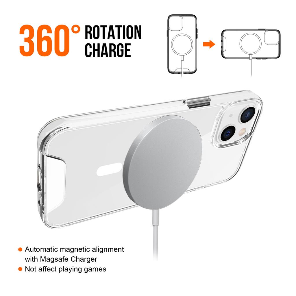 Apple iPhone 13 TOKO Space magsafe hátlap tok (Átlátszó) 3