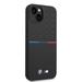 Apple iPhone 14 BMW M Liquid Silicone tok – Tricolor (Fekete) - BMHCP14S22SMPK