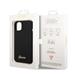 Apple iPhone 14 Guess Liquid Silicone Metal Logo tok (Fekete) - GUHCP14SSLSMK