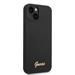 Apple iPhone 14 Guess Liquid Silicone Metal Logo tok (Fekete) - GUHCP14SSLSMK