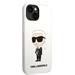 Apple iPhone 14 Karl Lagerfeld Liquid Silicone Ikonik NFT tok (Fehér) – KLHCP14SSNIKBCH