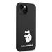 Apple iPhone 14 Black Karl Lagerfeld Liquid Silicone Choupette NFT tok (Fekete) – KLHCP14SSNCHBCK