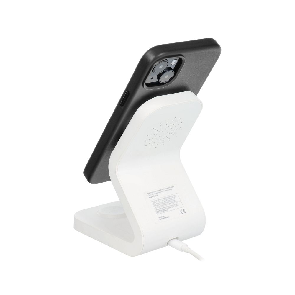 Apple iPhone 14 Leather Mag magsafe hátlap tok (Fekete)