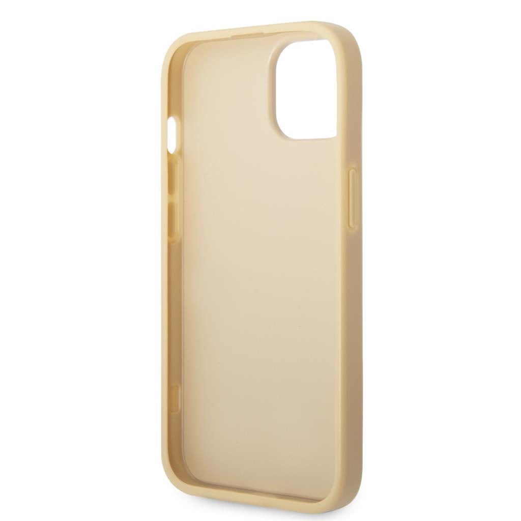 Apple iPhone 14 Guess Glitter Flakes Metal Logo tok (Arany) - GUHCP14SHGGSHD