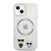 Apple iPhone 14 Karl Lagerfeld MagSafe Compatible Karl and Choupette tok (Átlátszó) – KLHMP14SHKCT