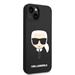 Apple iPhone 14 Karl Lagerfeld MagSafe Compatible Liquid Silicone Karl Head tok (Fekete) – KLHMP14SSLKHBK