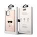 Apple iPhone 14 Karl Lagerfeld MagSafe Compatible Liquid Silicone Karl Head tok (Rózsaszín) – KLHMP14SSLKHLP