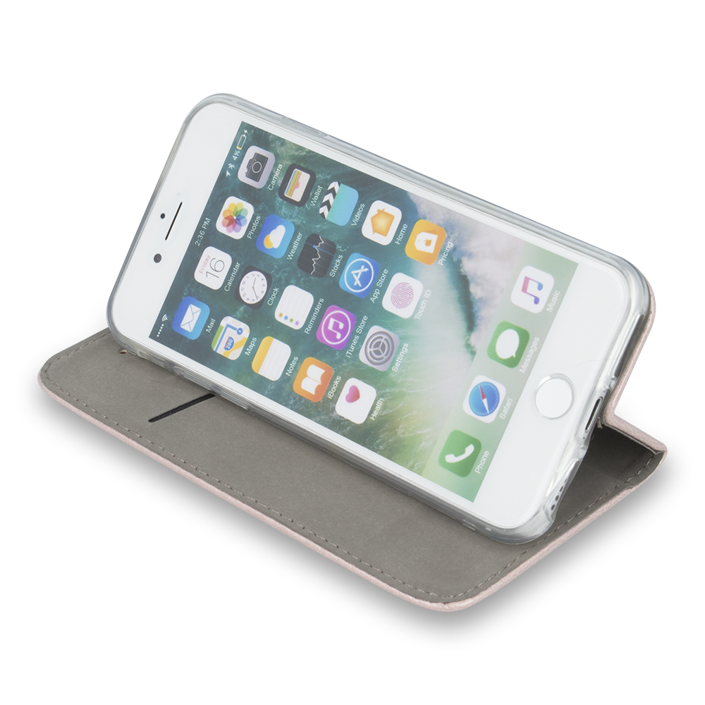 Apple iPhone 14 smart magnetic mágneses notesz tok (Rózsa Arany)