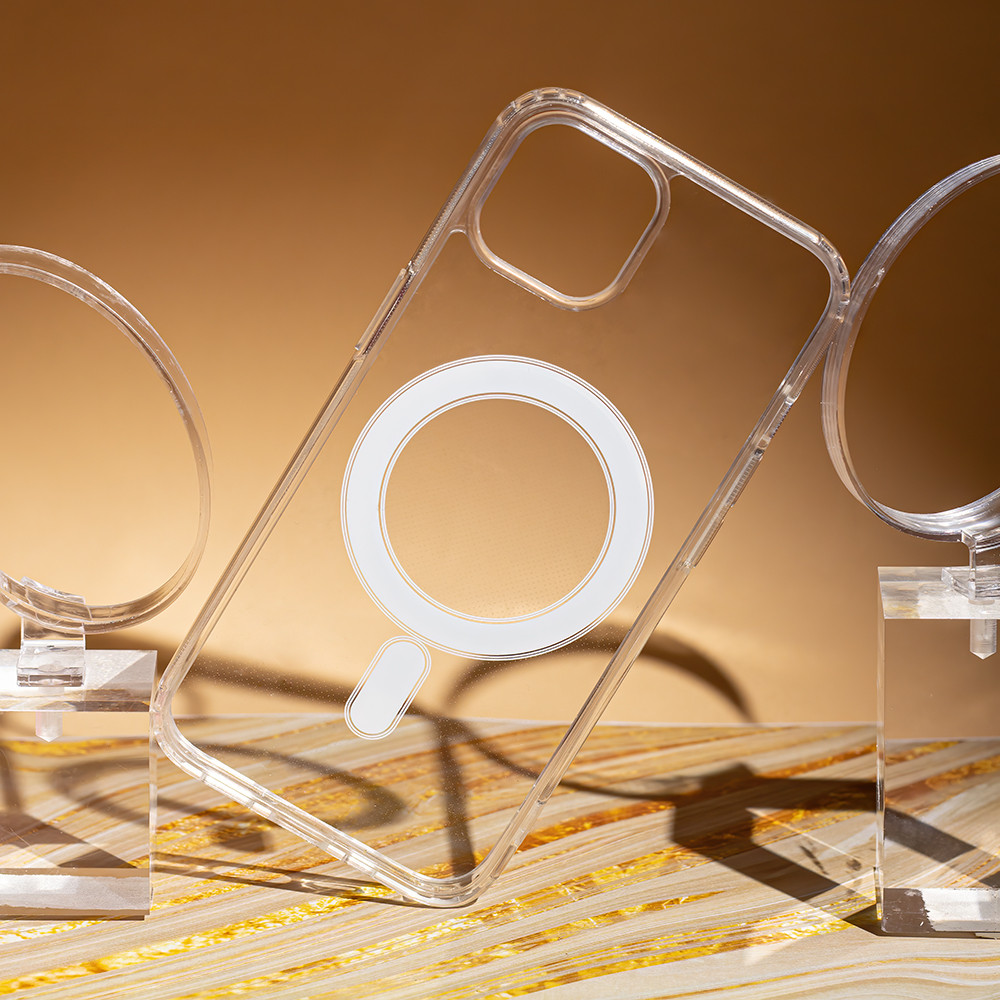 Apple iPhone 14 Anti shock MagSafe 1,5mm hátlap tok (fehér)