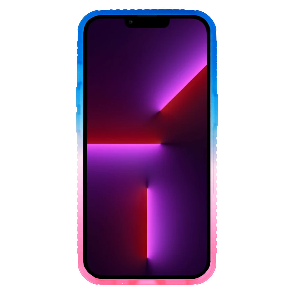 Apple iPhone 14 IDEAR W15 hátlap tok (Kék-Piros)
