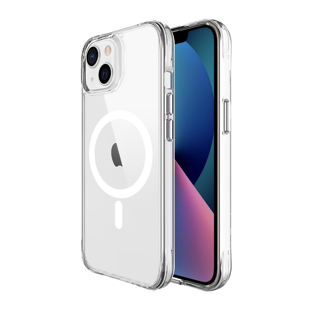 Apple iPhone 14 / iPhone 13 TOKO Pure MagSafe hátlap tok (Átlátszó)