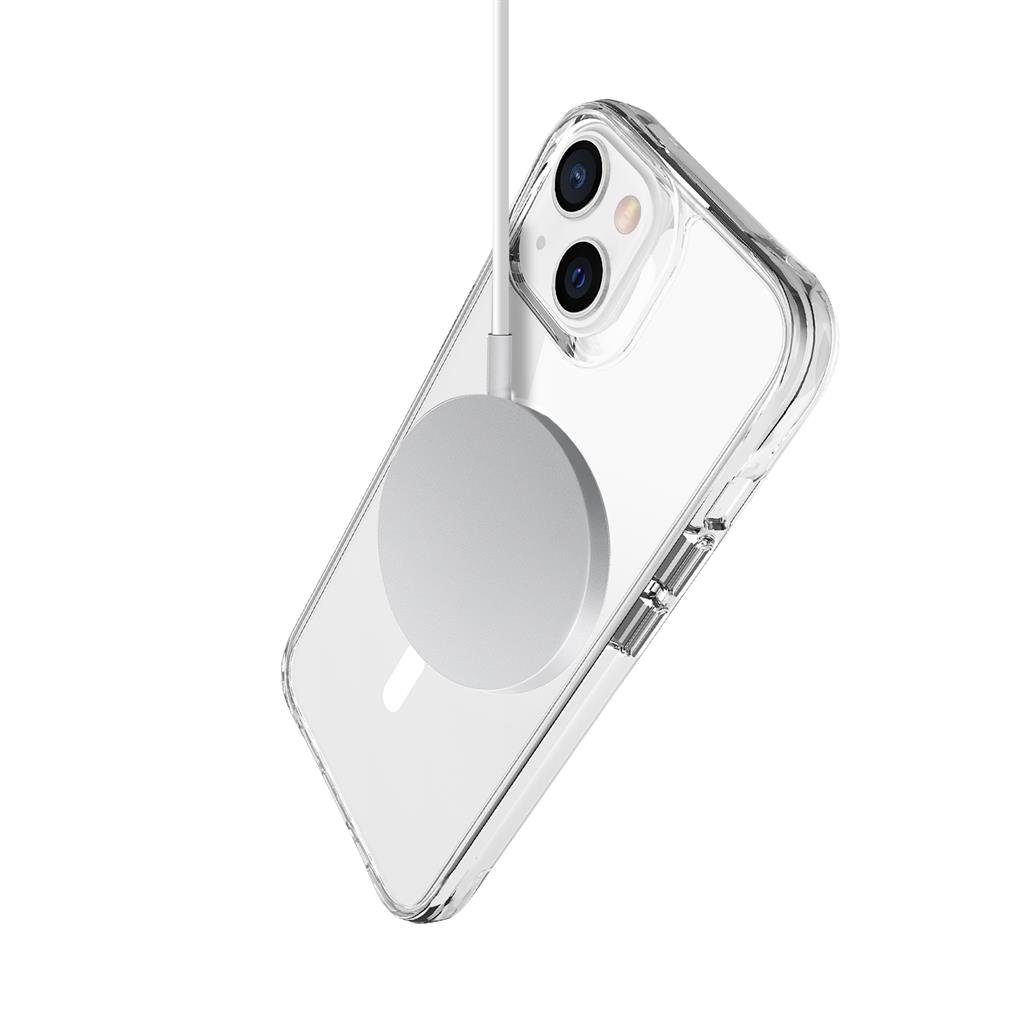 Apple iPhone 14 / iPhone 13 TOKO Pure MagSafe hátlap tok (Átlátszó)