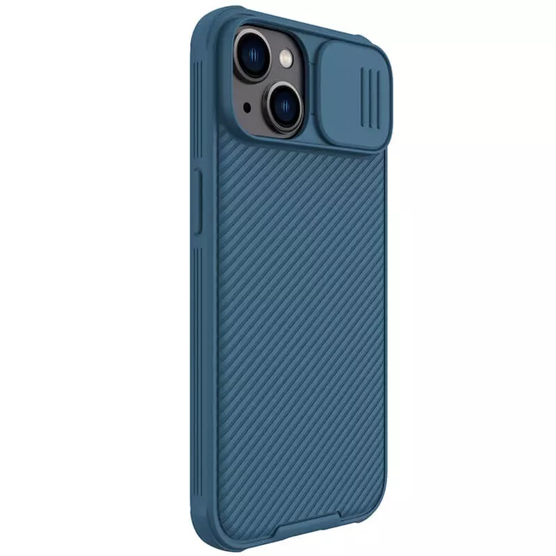 Apple iPhone 14 Nillkin camshield pro kameravédős hátlap tok (Kék)