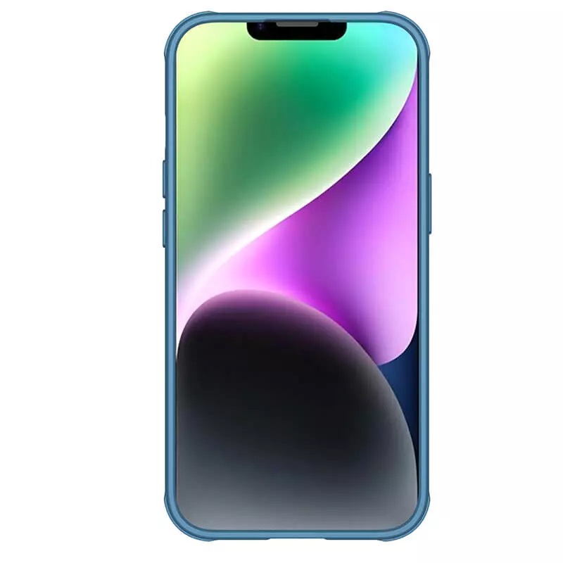 Apple iPhone 14 Nillkin camshield pro kameravédős hátlap tok (Kék)