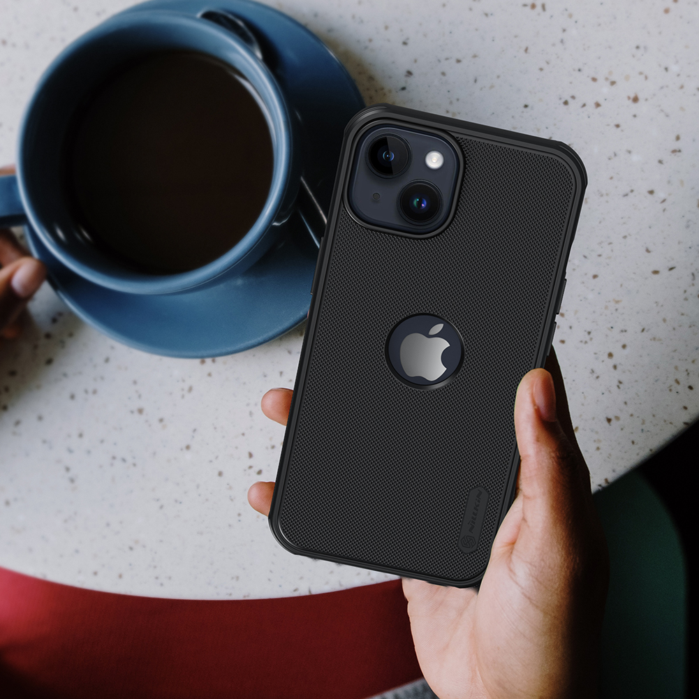Apple iPhone 14 Nillkin Super frosted shield pro strapabíró hátlap tok fekete
