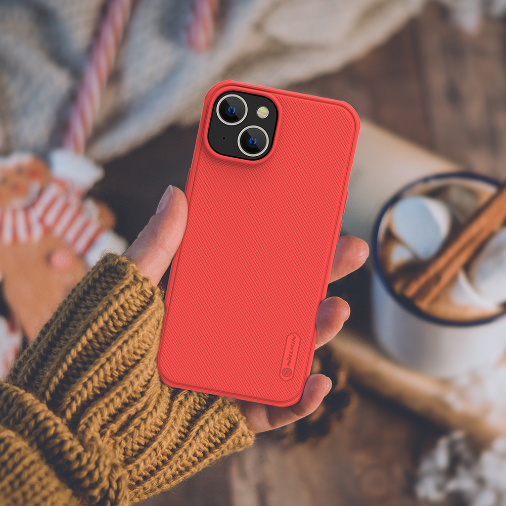 Apple iPhone 14 Nillkin Super frosted shield pro strapabíró hátlap tok fekete