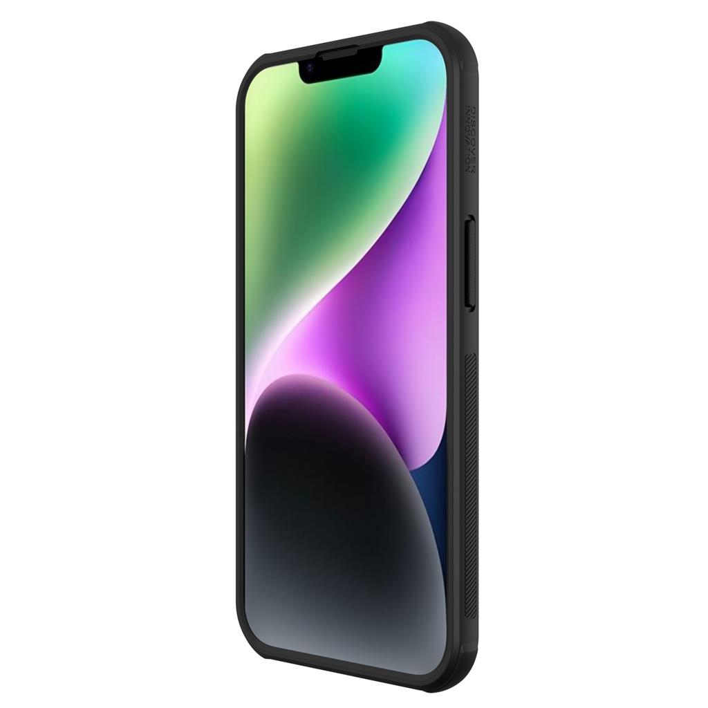 Apple iPhone 14 Nillkin Super frosted shield pro strapabíró hátlap tok fekete
