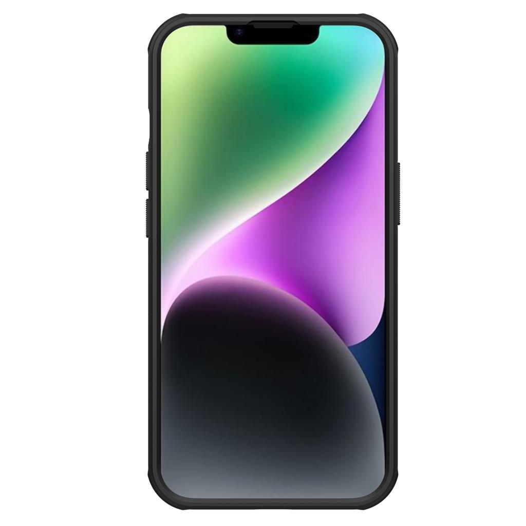 Apple iPhone 14 Nillkin Super frosted shield pro strapabíró hátlap tok fekete