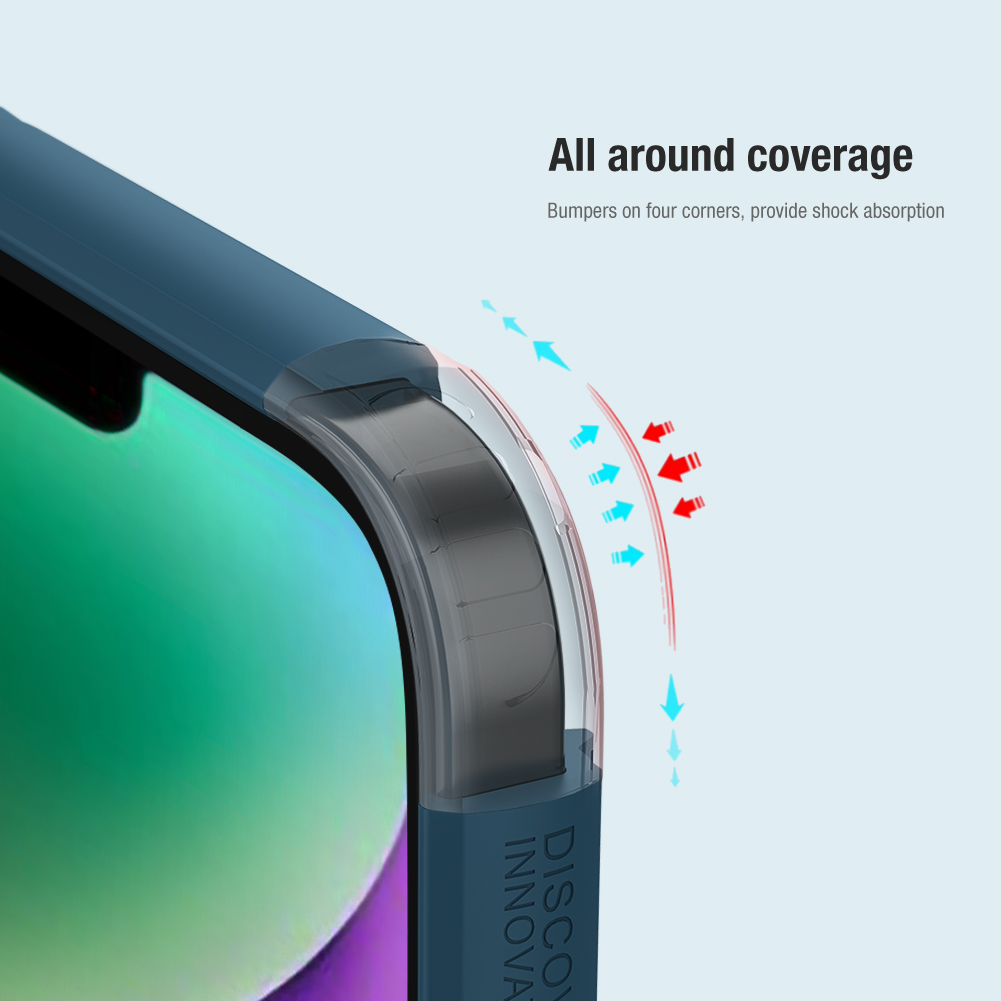 Apple iPhone 14 Nillkin Super frosted shield pro strapabíró hátlap tok fekete
