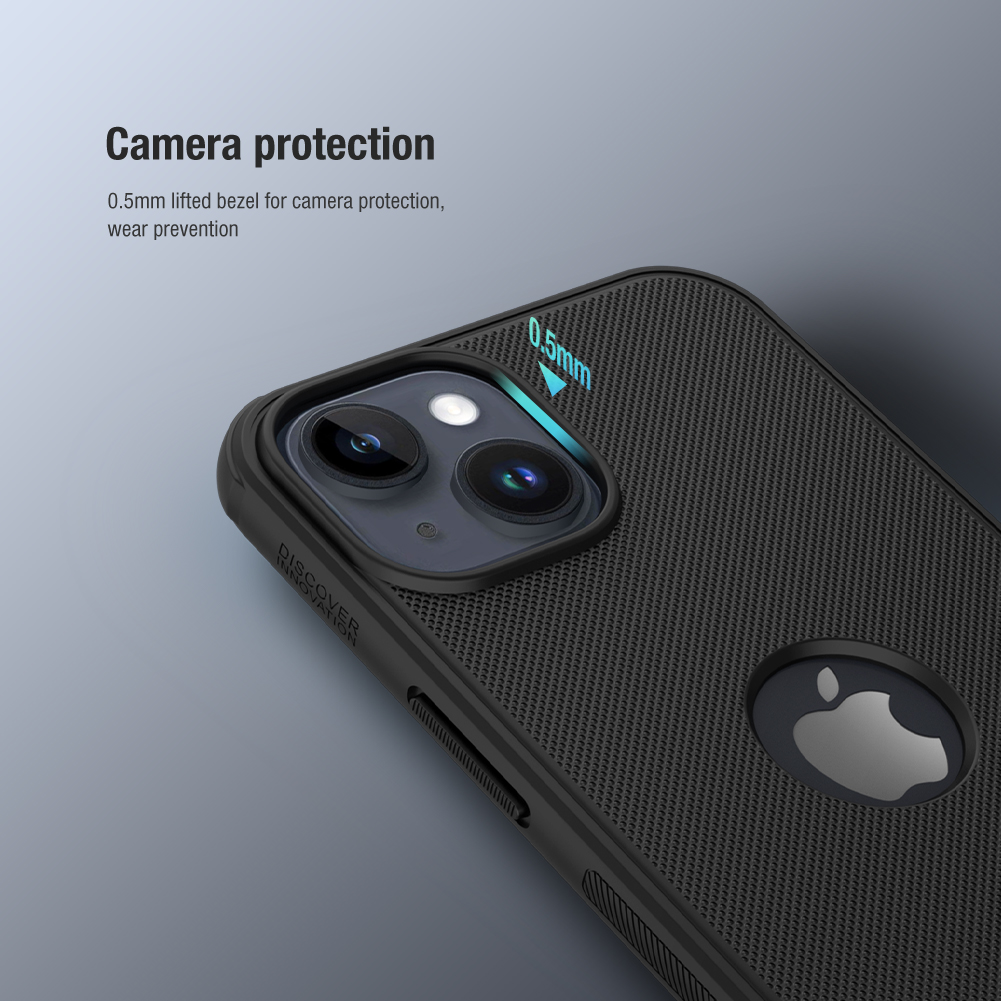 Apple iPhone 14 Nillkin Super frosted shield pro strapabíró hátlap tok fekete