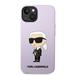 Apple iPhone 14 Plus Karl Lagerfeld Liquid Silicone Ikonik NFT tok (Lila) – KLHCP14MSNIKBCU