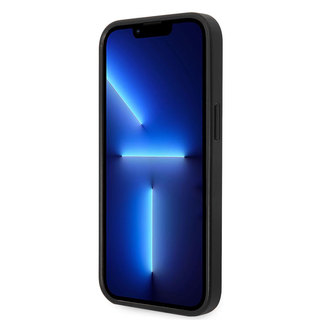 Apple iPhone 14 Plus Guess PU 4G Metal Logo tok (Szürke) - GUHCP14M4GMGGR