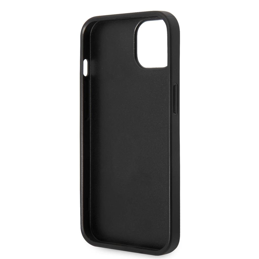 Apple iPhone 14 Plus Guess PU 4G Metal Logo tok (Szürke) - GUHCP14M4GMGGR
