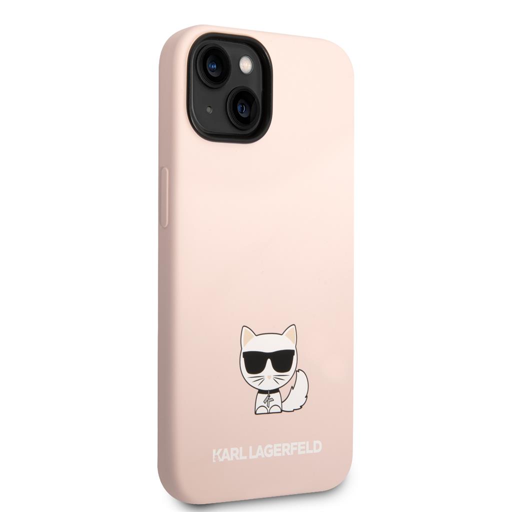 Apple iPhone 14 Plus Karl Lagerfeld Liquid Silicone Choupette tok (Rózsaszín) – KLHCP14MSLCTPI