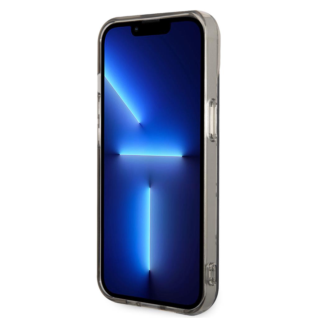 Apple iPhone 14 Plus Karl Lagerfeld Monogram Vertical Stripe tok (Fekete) – KLHCP14MHKLSPCK
