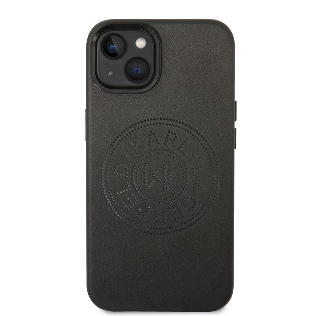 Apple iPhone 14 Plus Karl Lagerfeld PU Leather Perforated Logo tok (Fekete) – KLHCP14MFWHK
