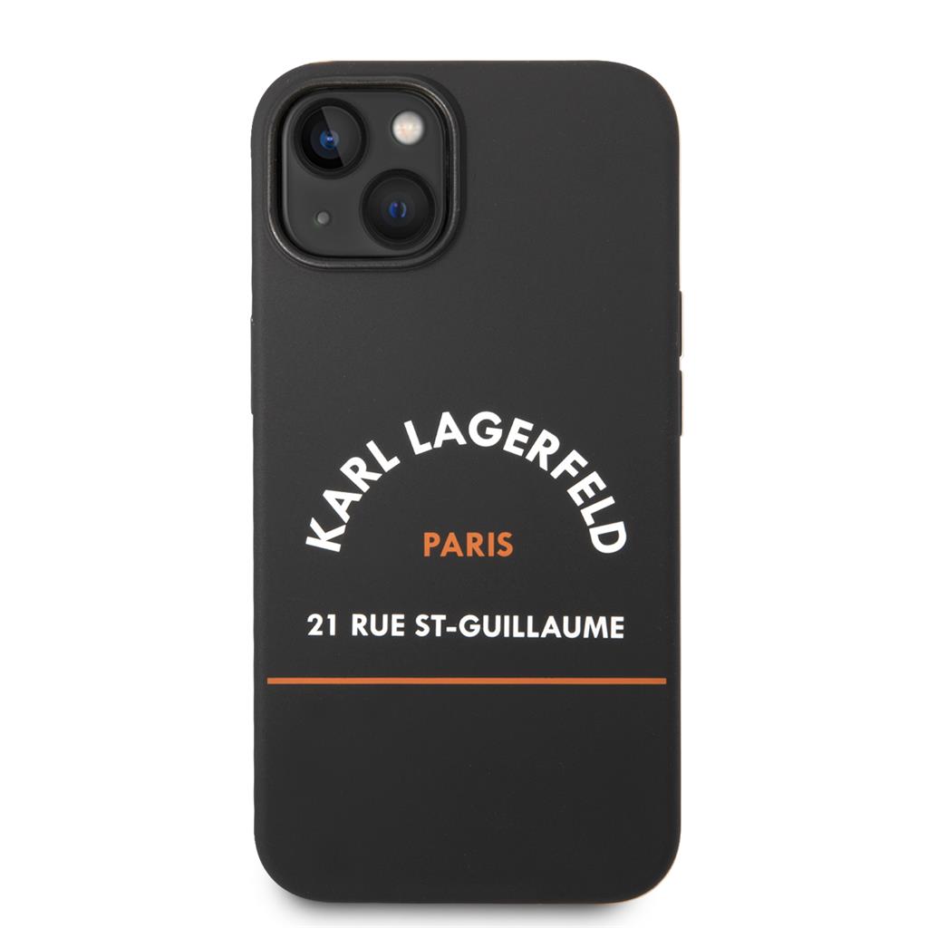 Apple iPhone 14 Plus Karl Lagerfeld Rue St Guillaume tok (Fekete) – KLHCP14MSRSGHLK