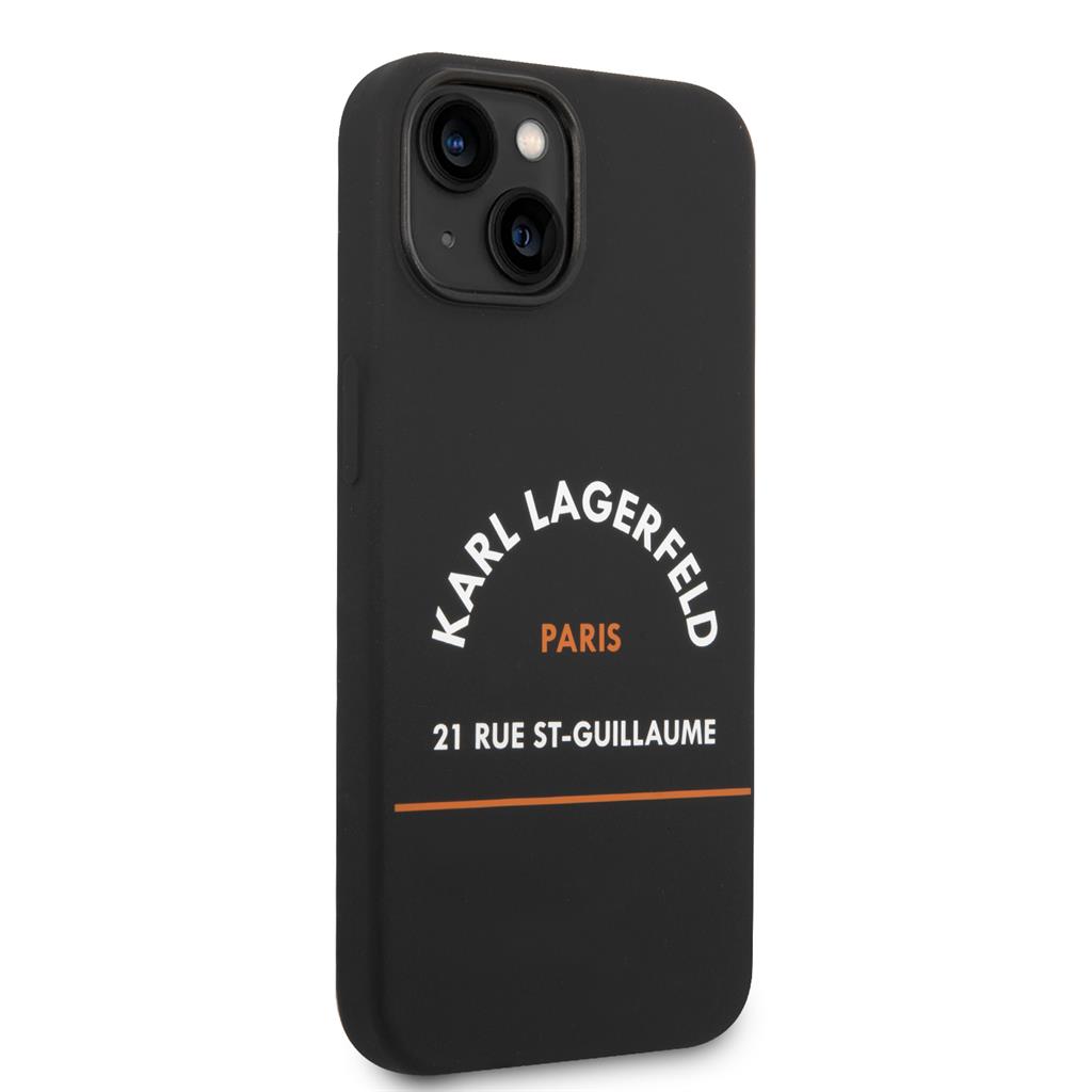 Apple iPhone 14 Plus Karl Lagerfeld Rue St Guillaume tok (Fekete) – KLHCP14MSRSGHLK