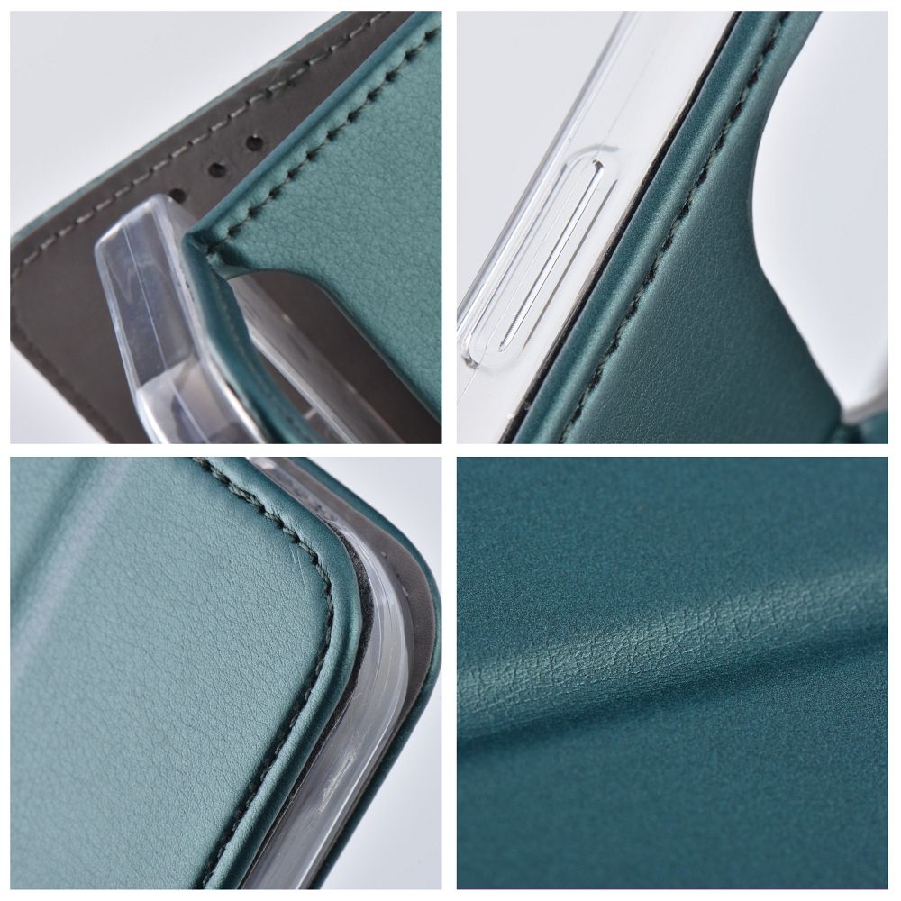 Apple iPhone 14 Plus smart magnetic mágneses notesz tok (Zöld)