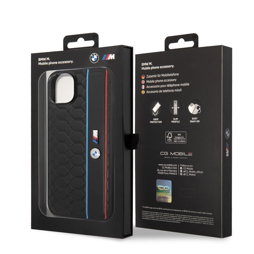 Apple iPhone 14 Plus BMW M Hexagon mintás tok (Fekete) - BMHCP14M22PGVK