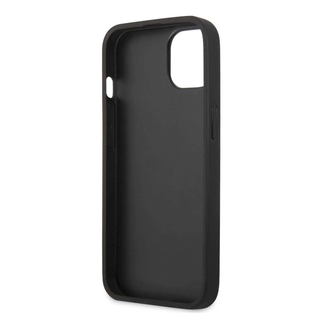 Apple iPhone 14 Plus BMW Leather Hot Stamp tok (Fekete) - BMHCP14MSLLBK