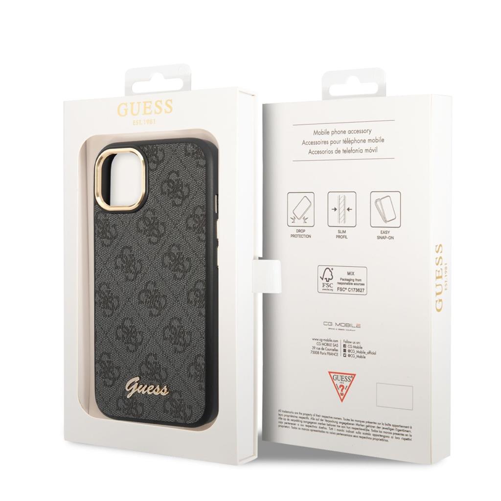 Apple iPhone 14 Plus Guess 4G Metal Camera Outline tok (Fekete) - GUHCP14MHG4SHK