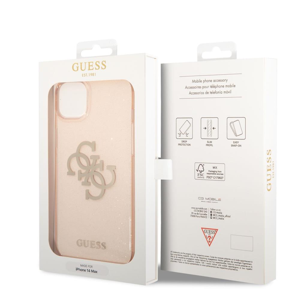 Apple iPhone 14 Plus Guess TPU Big 4G Full Glitter tok (Arany) – GUHCP14MPCUGL4GGO