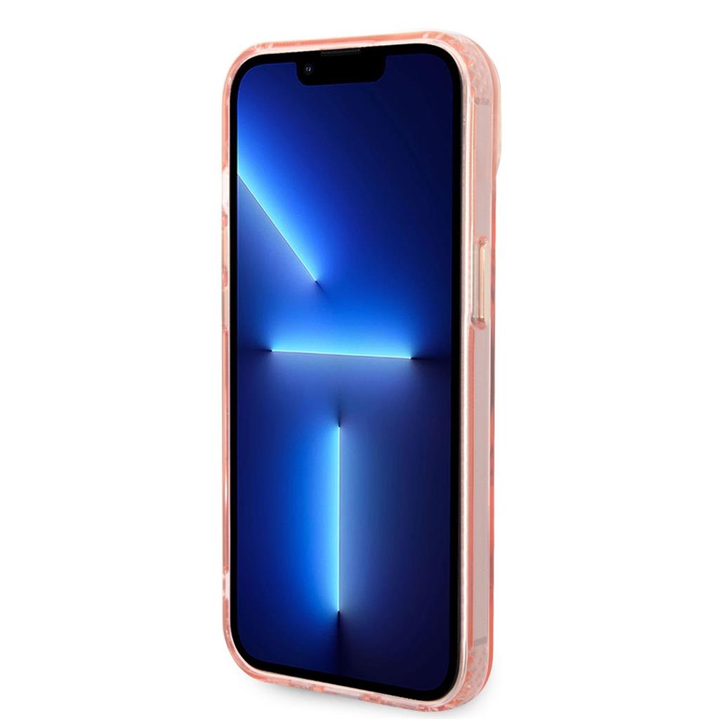 Apple iPhone 14 Plus Guess Translucent MagSafe kompatibilis tok (Rózsaszín) – GUHMP14MHTCMP