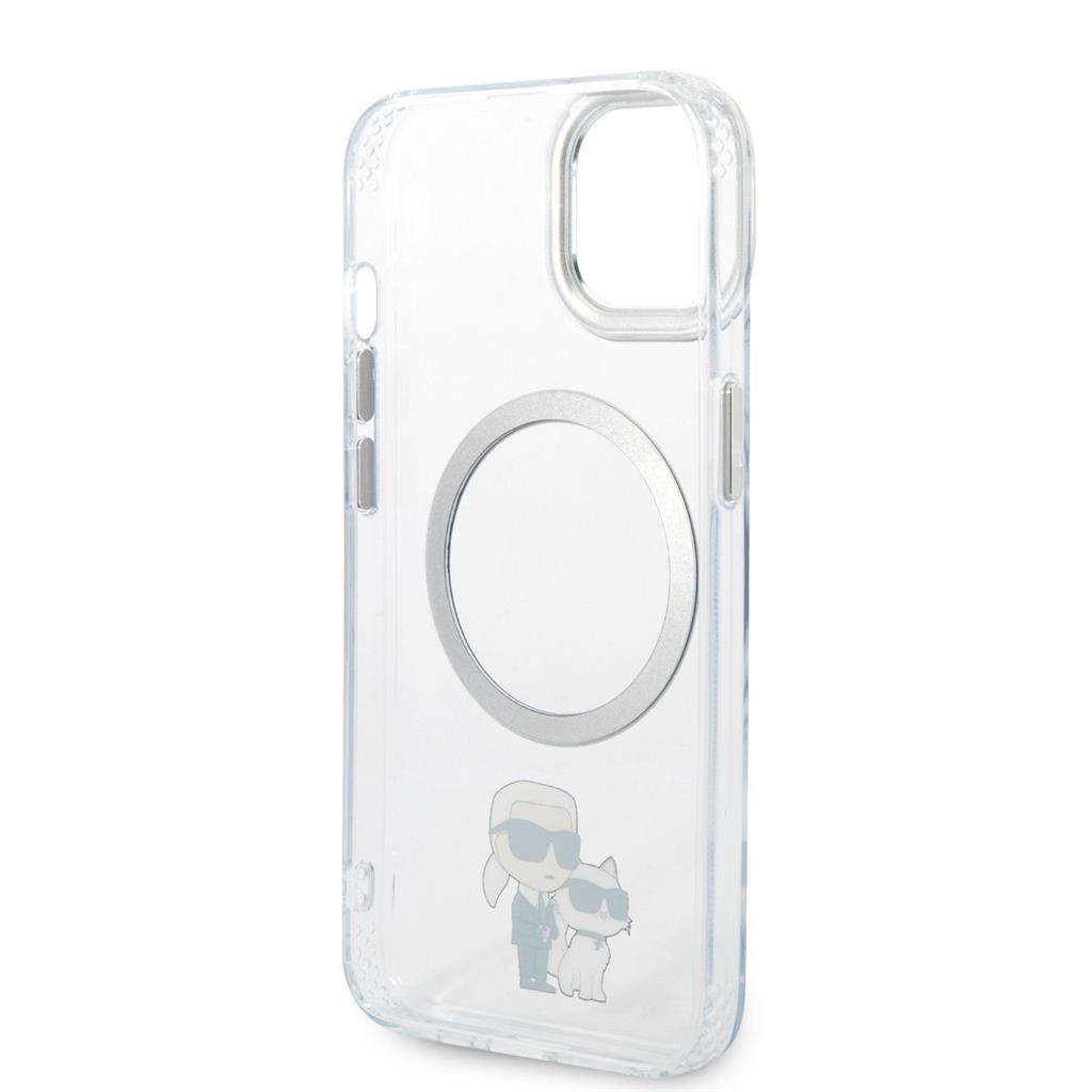 Apple iPhone 14 Plus Karl Lagerfeld MagSafe Compatible IML Karl and Choupette NFT tok (Átlátszó) – KLHMP14MHNKCIT