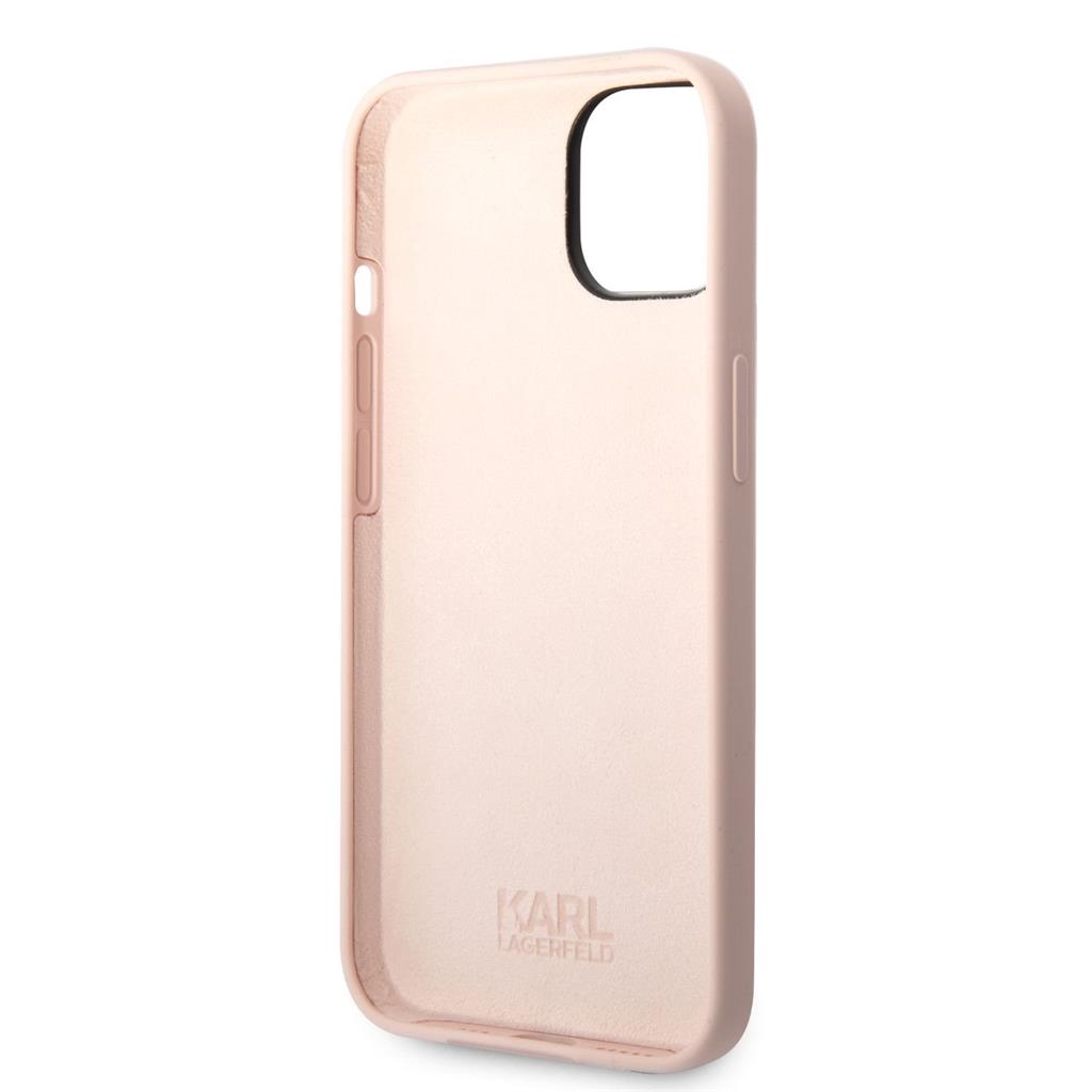 Apple iPhone 14 Plus Karl Lagerfeld Liquid Silicone Choupette NFT tok (Rózsaszín) – KLHCP14MSNCHBCP