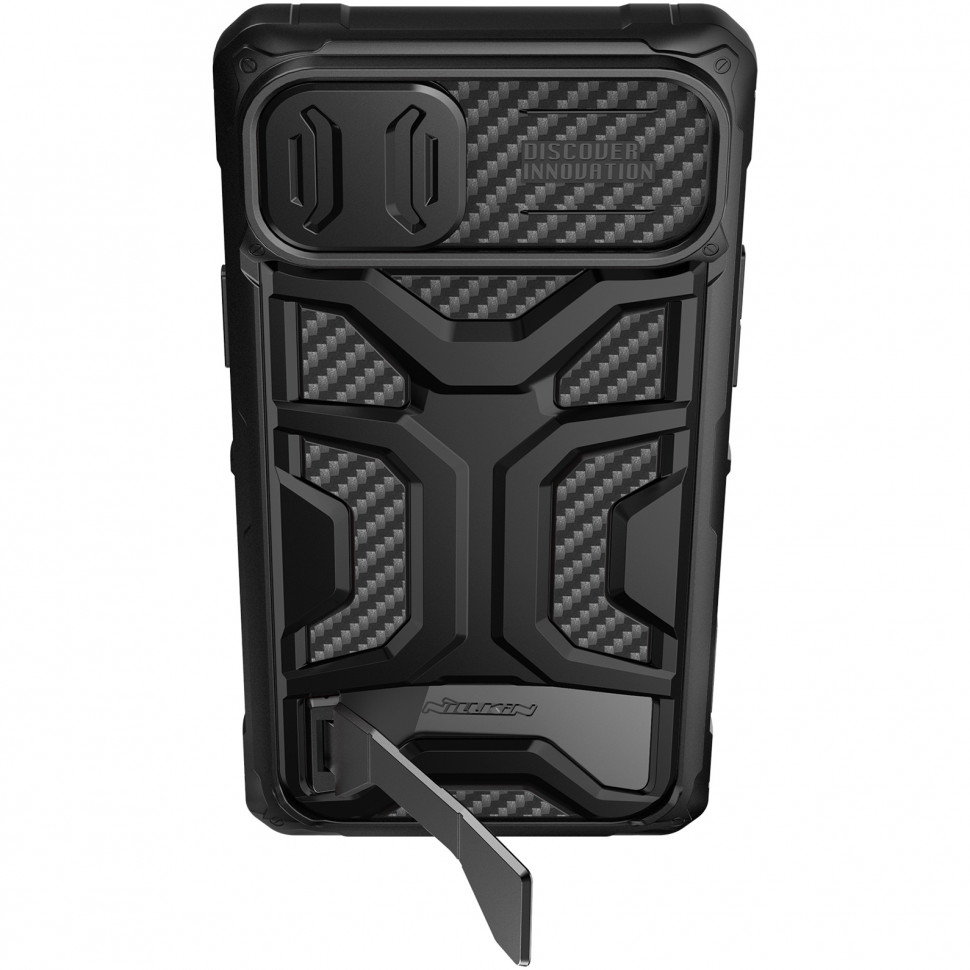 Apple iPhone 14 Plus Nillkin Adventurer Pro Magsafe strapabíró hátlap tok (Fekete) 1