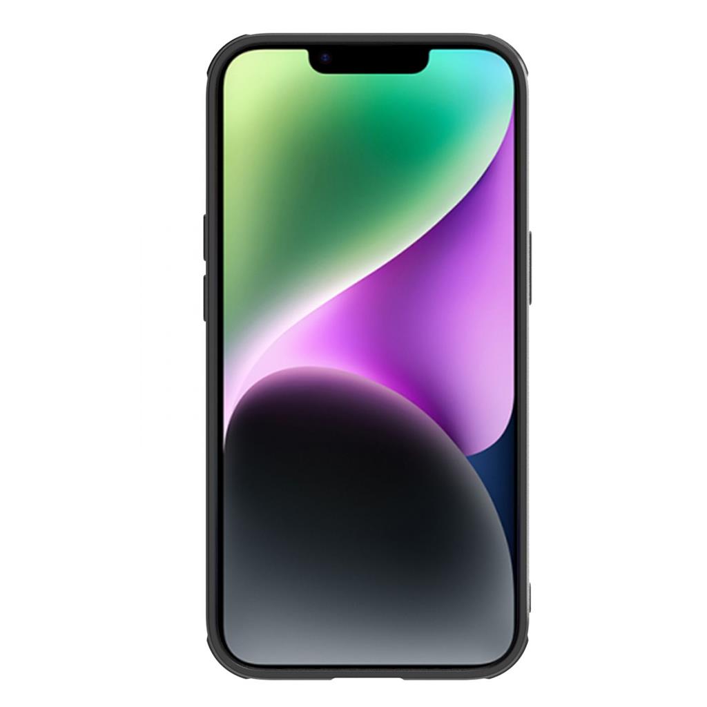 Apple iPhone 14 Plus Nillkin Synthetic S magsafe karbon mintás kemény hátlap tok (Fekete) 1