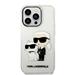 Apple iPhone 14 Pro Karl Lagerfeld and Choupette IML glitter NFT hátlap tok (Átlátszó - KLHCP14LHNKCTGT) 1