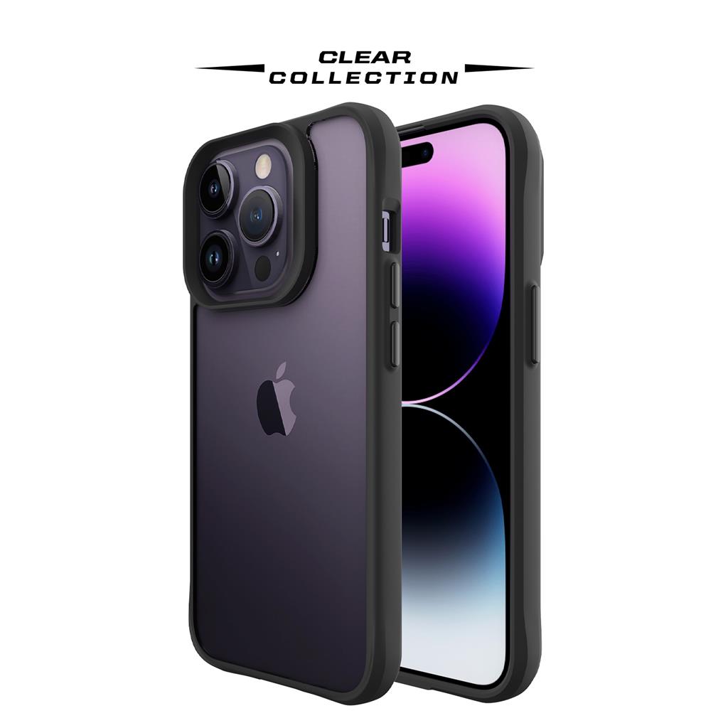 Apple iPhone 14 Pro Max TOKO Combat X mode Frost hátlap tok (Fekete)